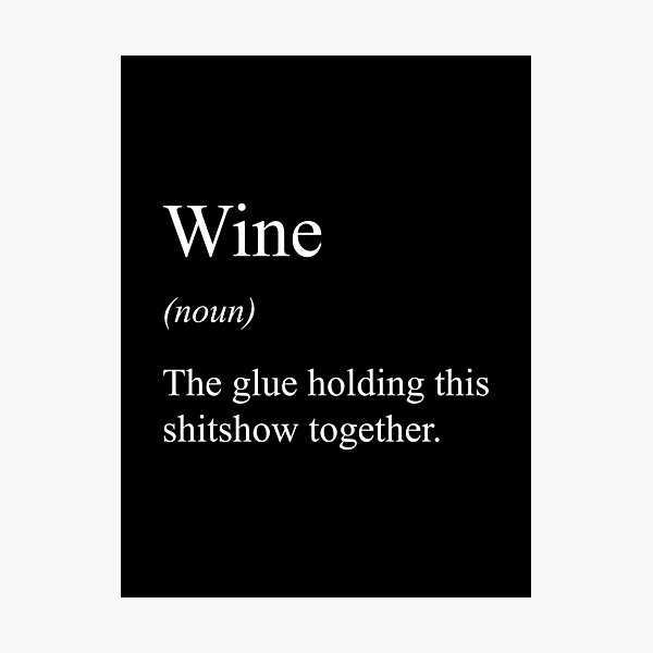 Item preview, Wine Dictionary Definition designed and sold by TheGiftHub.