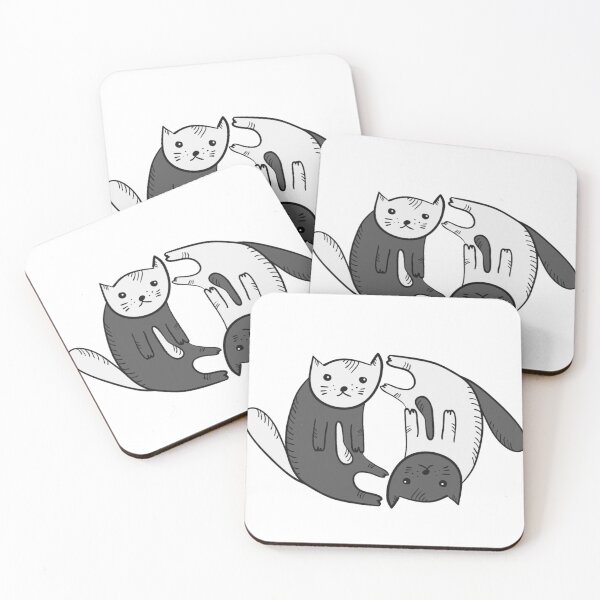 Item preview, Ying and yang cats designed and sold by SA Butterfly.
