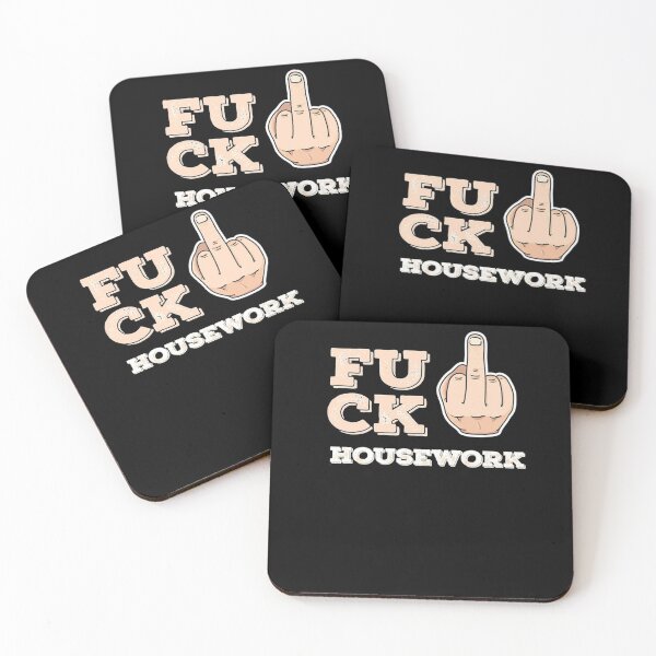 Item preview, Fuck Housework  Middle Finger  Funny Quote Saying Gifts Music Fan designed and sold by MiddleanCartery.