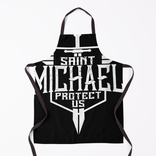 Item preview, Womens Saint Michael the Archangel Protect Us Catholic Men V-Neck designed and sold by lakismorto.