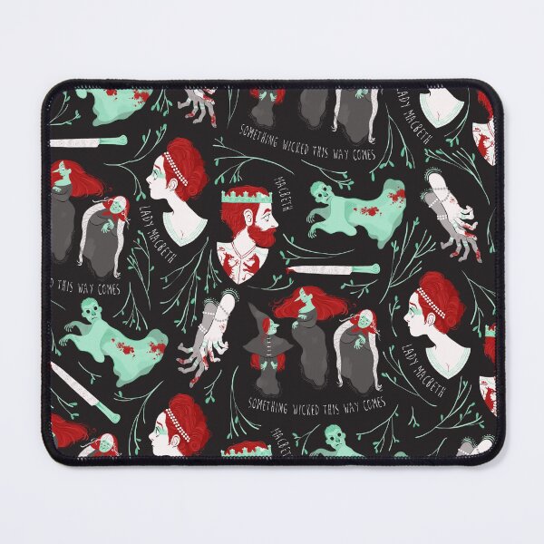 Shakespearean pattern - Macbeth Mouse Pad