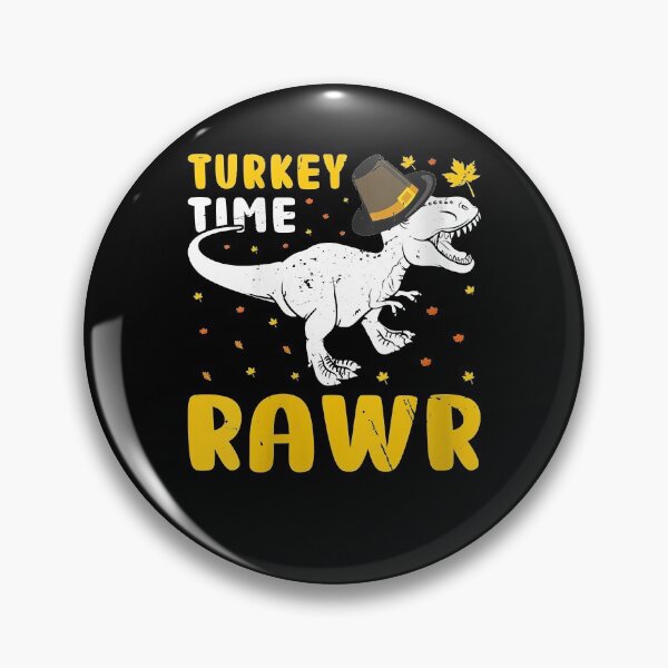 Item preview, Womens Turkey Time Rawr Thanksgiving Pilgrim Dinosaur Turkey Dino V-Neck designed and sold by lakismorto.