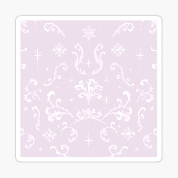 Lumia Snowflake Ice Queen Pattern Lilac Sticker