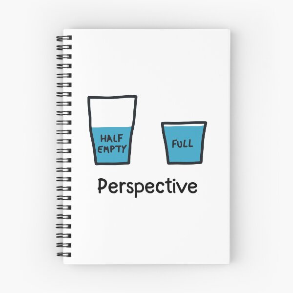 Item preview, Its all about Perspective Half Empty Half full Glass Quotes designed and sold by Obsesie.