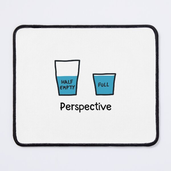Item preview, Its all about Perspective Half Empty Half full Glass Quotes designed and sold by Obsesie.