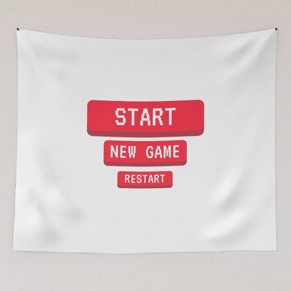 Item preview, Start, New game, Restart designed and sold by footballma44.