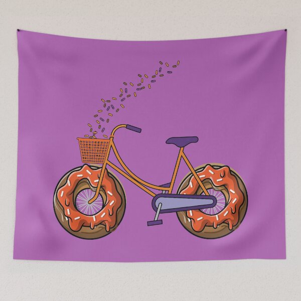 Item preview, Orange donut bike with sprinkles designed and sold by Donutlovers.