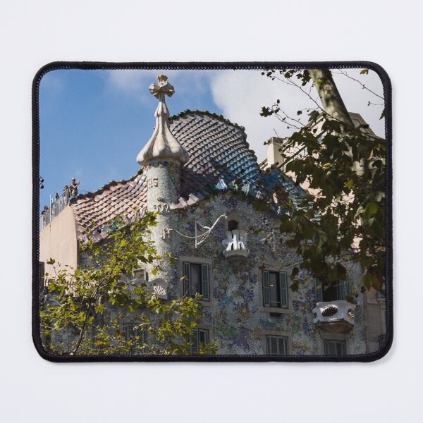 Item preview, Antoni Gaudi’s Casa Batllo Through Sycamore Trees designed and sold by Georgia Mizuleva.