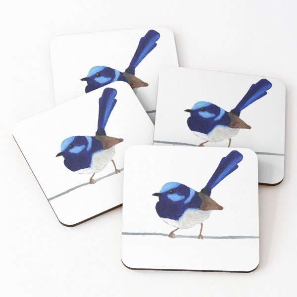Item preview, Superb Blue Wren - Oil Artwork designed and sold by Art by Kathleen Stuart.