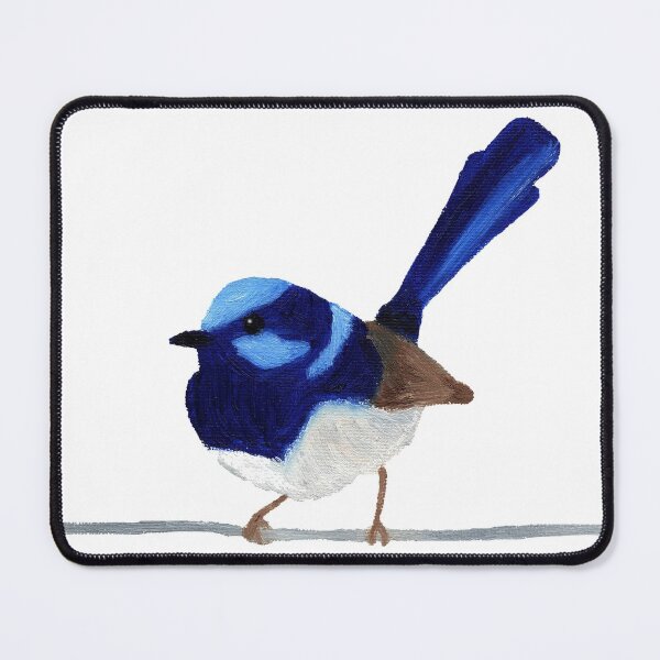 Item preview, Superb Blue Wren - Oil Artwork designed and sold by Art by Kathleen Stuart.
