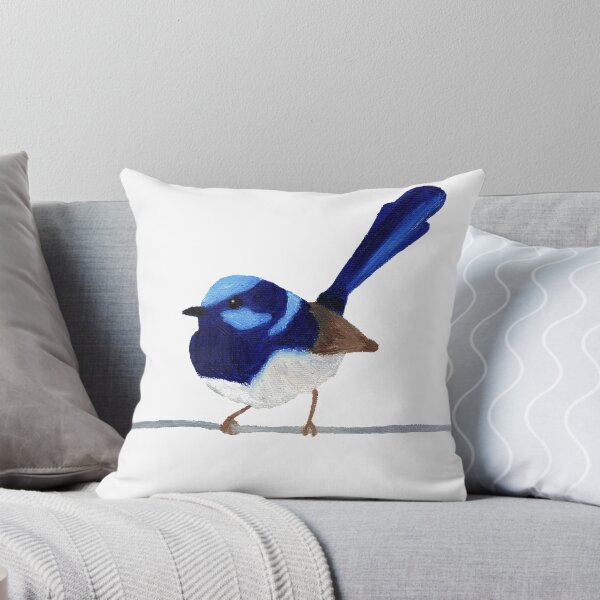 Item preview, Superb Blue Wren - Oil Artwork designed and sold by Art by Kathleen Stuart.