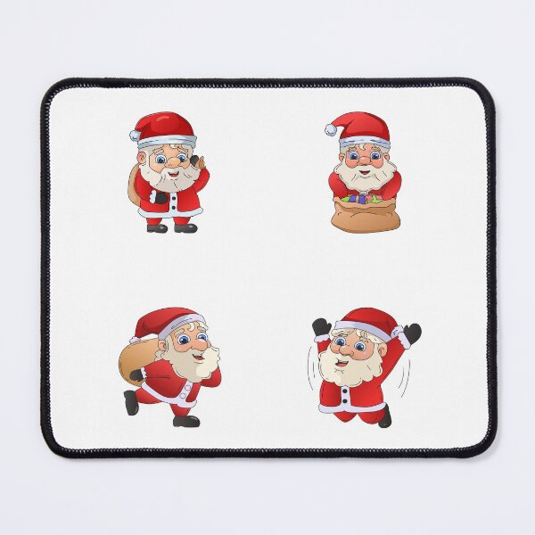 Item preview, 4 Christmas Santa Stickers for the Price of 1 designed and sold by ittybittyowl.