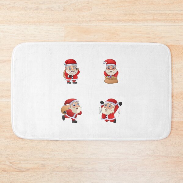 Item preview, 4 Christmas Santa Stickers for the Price of 1 designed and sold by ittybittyowl.