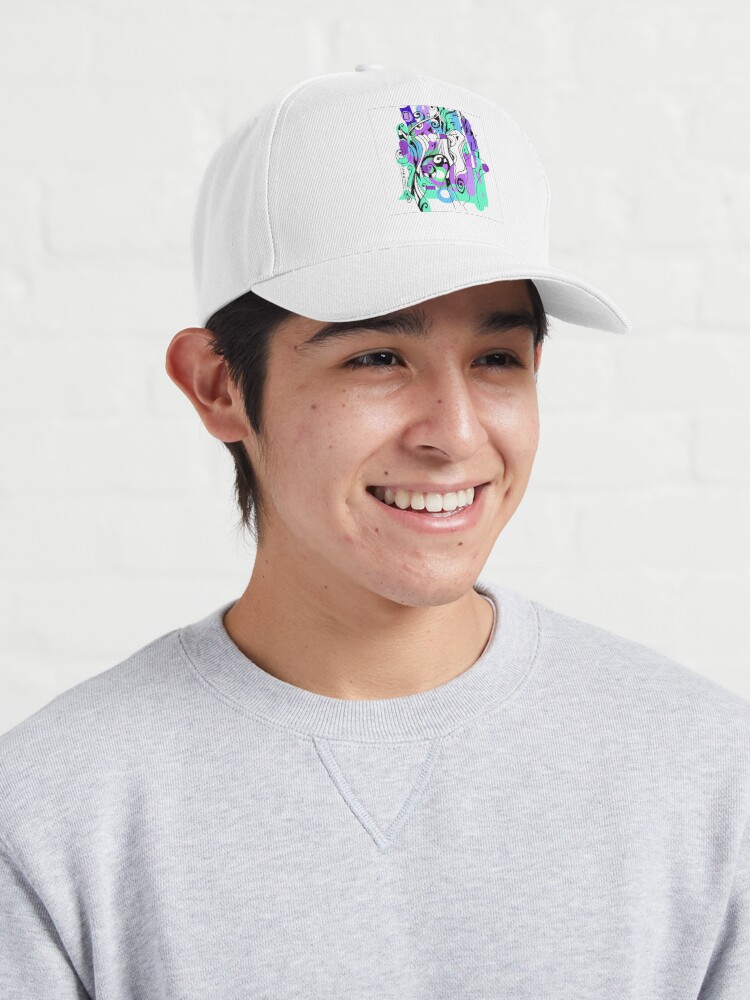 Imagen 3 de 7, Gorra con la obra Barcelona brilla lutxana art* 2021, diseñada y vendida por lutxana.
