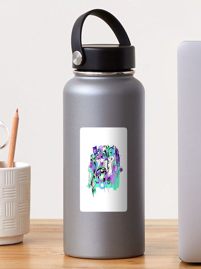 Imagen 1 de 3, Pegatina con la obra Barcelona brilla lutxana art* 2021, diseñada y vendida por lutxana.
