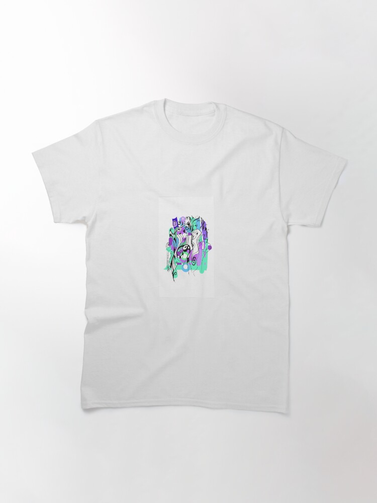 Imagen 3 de 7, Camiseta clásica con la obra Barcelona brilla lutxana art* 2021, diseñada y vendida por lutxana.