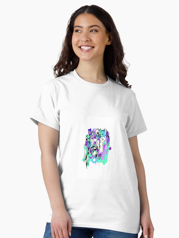 Imagen 2 de 7, Camiseta clásica con la obra Barcelona brilla lutxana art* 2021, diseñada y vendida por lutxana.