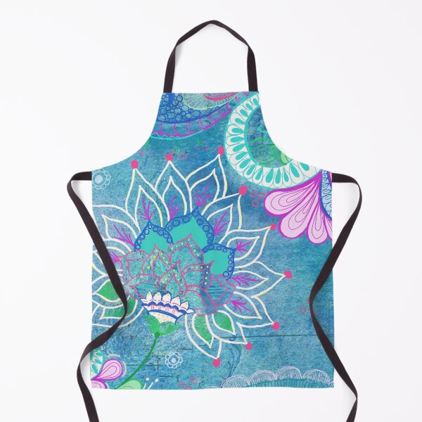 Item preview, Teal Zentagle Floral Artwork designed and sold by Jules McCullough.