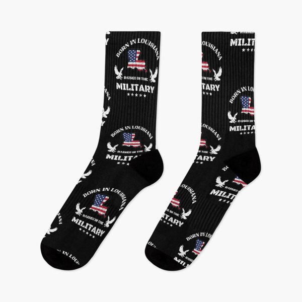 Item preview, Born in Louisiana raised in the military  designed and sold by PinnockDesigns.