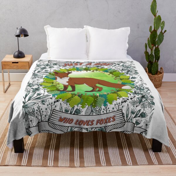 Item preview, Just a boy who loves foxes - Colorful compositions, art and animals, funny drawings designed and sold by AdvanceDesign.
