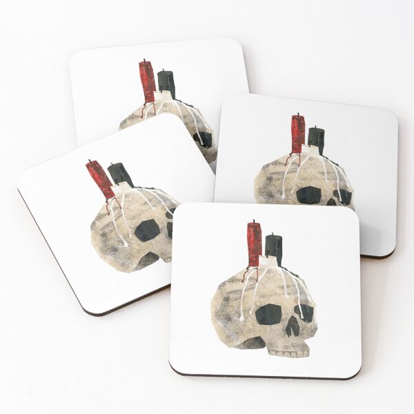 Item preview, Candles on a skull designed and sold by BabbanGaelg.