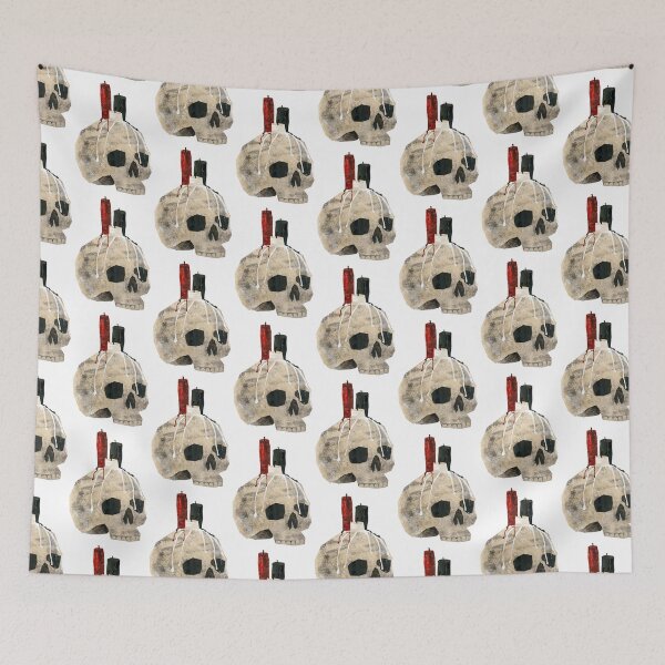 Item preview, Candles on a skull designed and sold by BabbanGaelg.