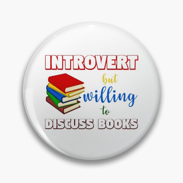 Item preview, Introvert But Willing To Discuss Books designed and sold by beefrancky.