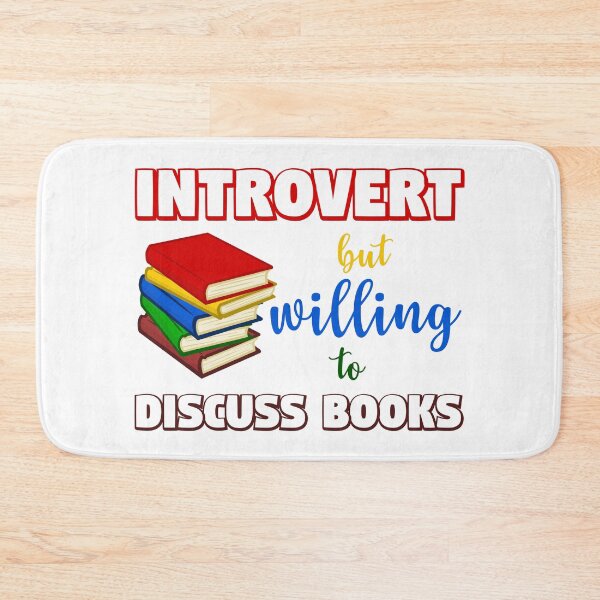 Aperçu de l'œuvre Introverti mais prêt à discuter de livres créée et vendue par beefrancky.