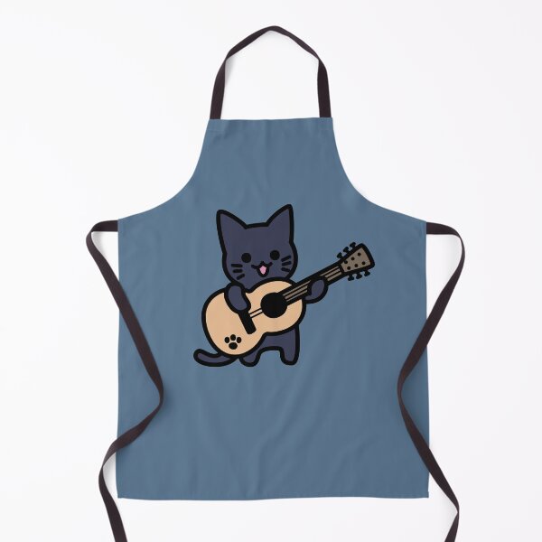 Item preview, Black Cat Playing Guitar designed and sold by Suimon.