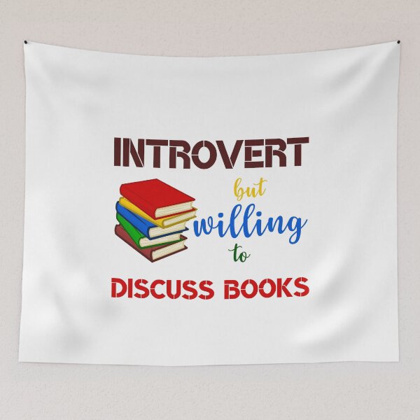 Aperçu de l'œuvre Copie de Introverti mais disposé à discuter de livres créée et vendue par beefrancky.
