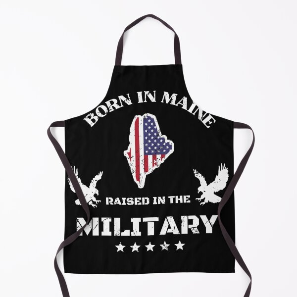 Item preview, Born in Maine raised in the military designed and sold by PinnockDesigns.
