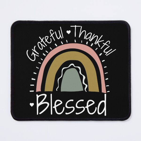 Item preview, Grateful Thankful Blessed Rainbow designed and sold by SunfullyYours.