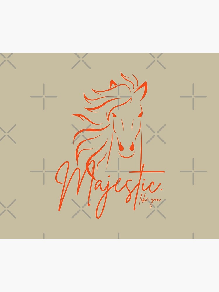 Thumbnail 2 of 2, Duvet Cover, "Majestic ... like you" Horse designed and sold by DesignsbyEH.
