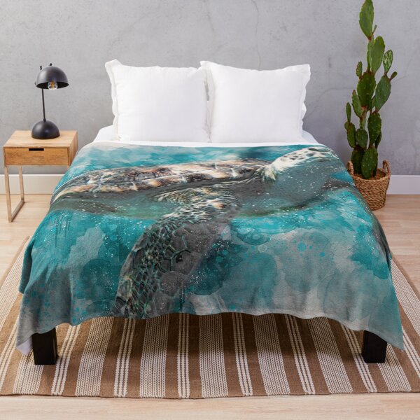Turtle - Totally Rightous Dude Throw Blanket