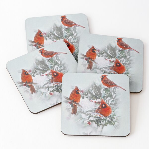 Item preview, Christmas Cardinals designed and sold by nikkiart54.