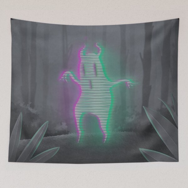 Item preview, Distorted glitch forest spirit designed and sold by agrapedesign.