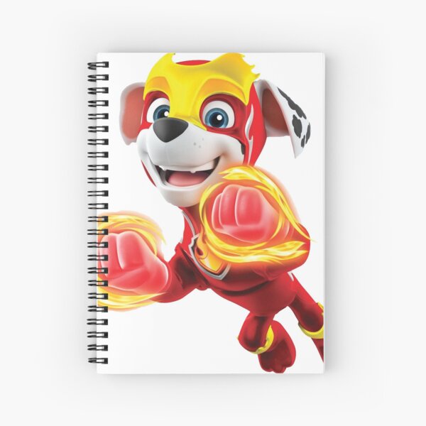 Marshall Paw Patrol Mighty Pups Super Paws Spiral Notebook for Sale by  docubazar7