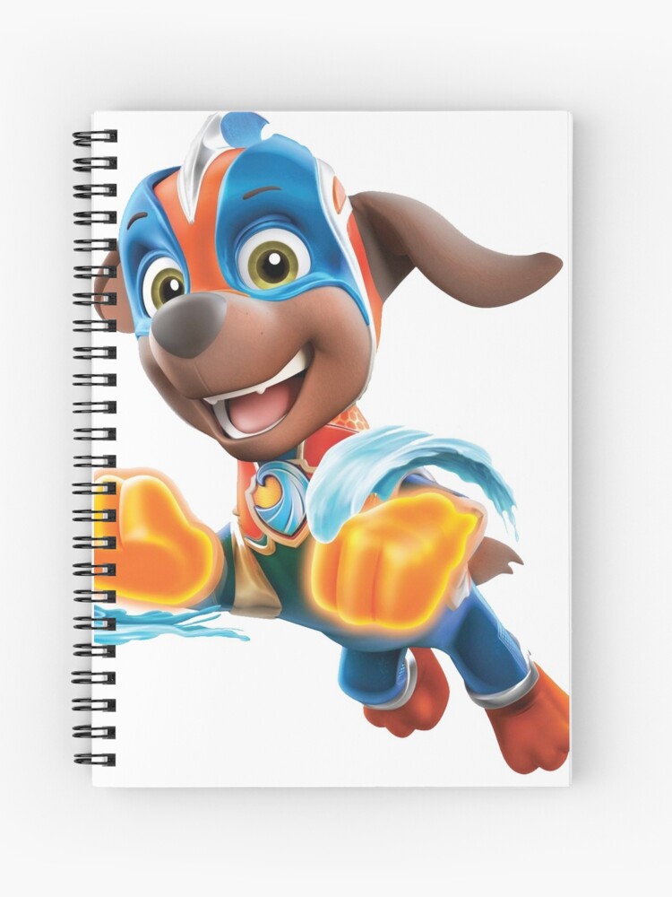 Zuma Paw Patrol Mighty Pups Super Paws Spiral Notebook for Sale by  docubazar7