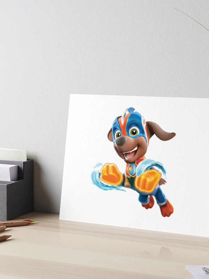 Zuma Paw Patrol Mighty Pups Super Paws Art Board Print for Sale by  docubazar7