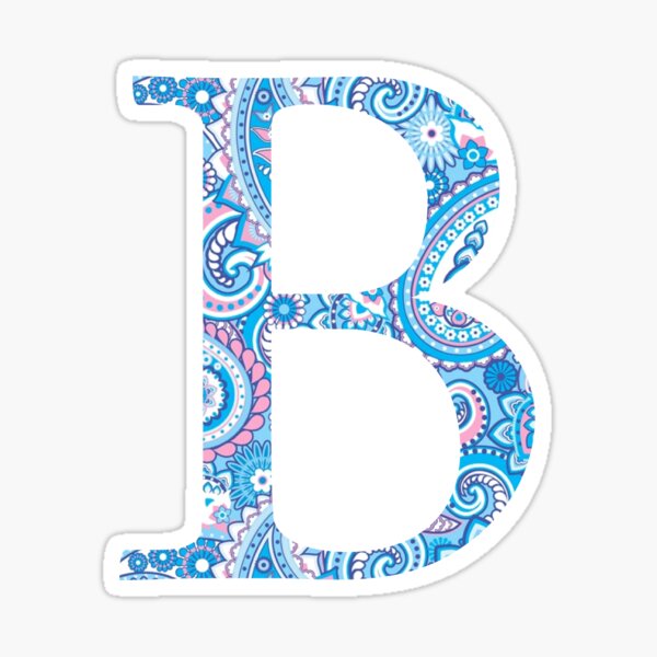 "Letter B" Sticker For Sale By Coasthouse | Redbubble