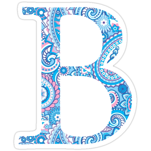 "Letter B" Stickers By Coasthouse | Redbubble