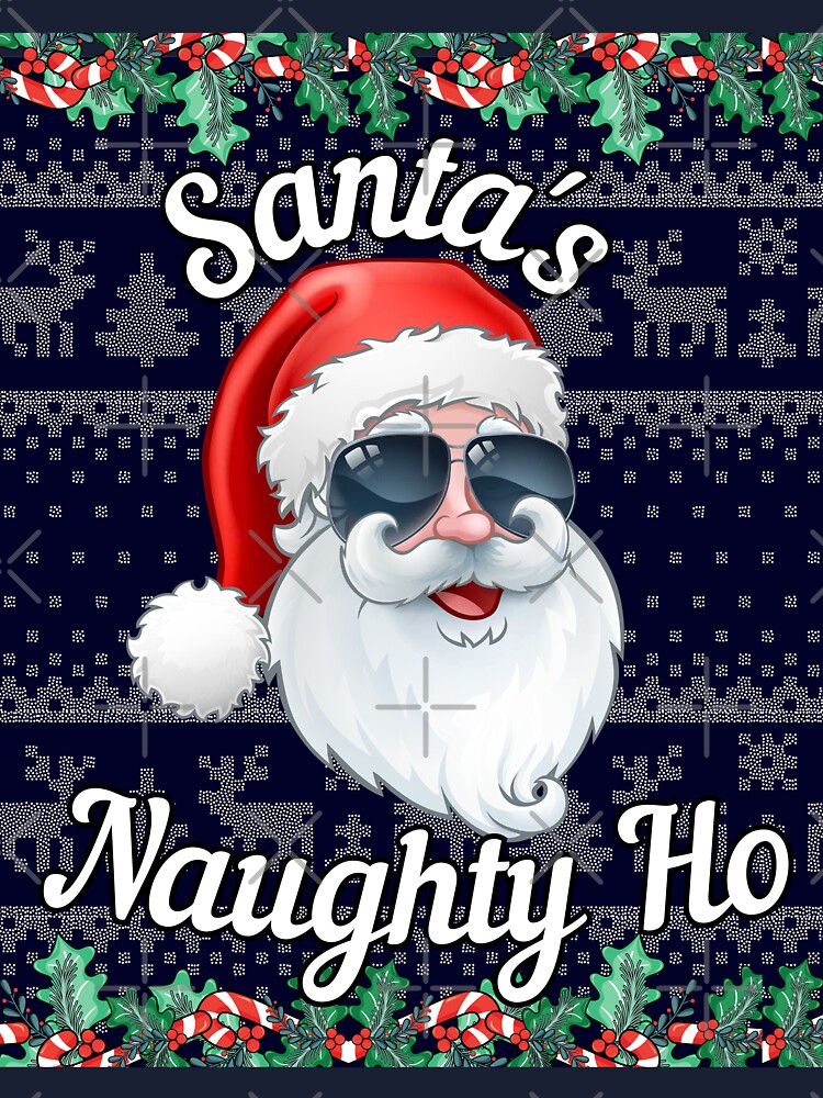 Ho Ho Ho Merry Christmas Naughty Sweater - Funny Christmas Shirts