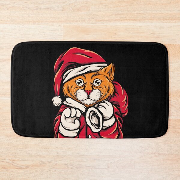 Item preview, Cute Cat With Santa Cape designed and sold by DAFIN.