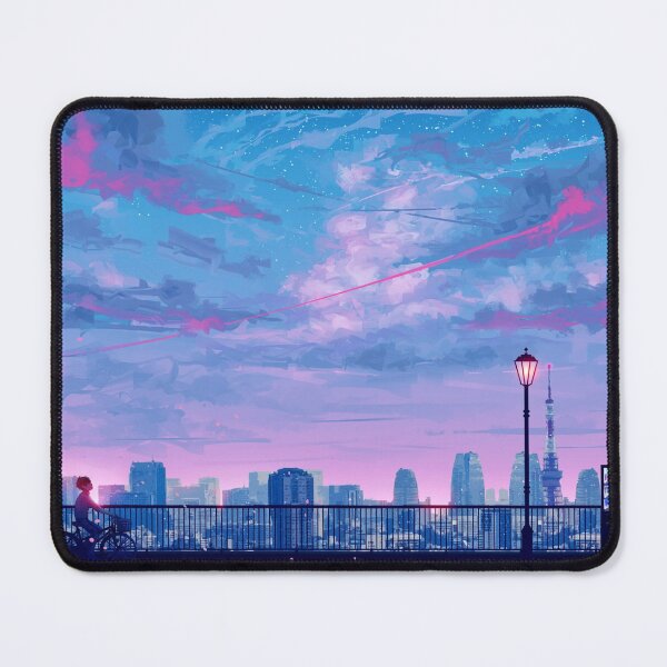 Item preview, Pink City desk mat designed and sold by eyzz25.