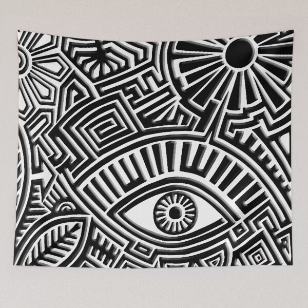 Item preview, hand drawn tattoo maori style designed and sold by simonecaste29.