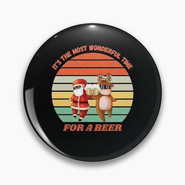 Item preview, Beer Lovers | It's the Most Wonderful Time For a Beer | Christmas Santa Reindeer designed and sold by D-Shirt-More.