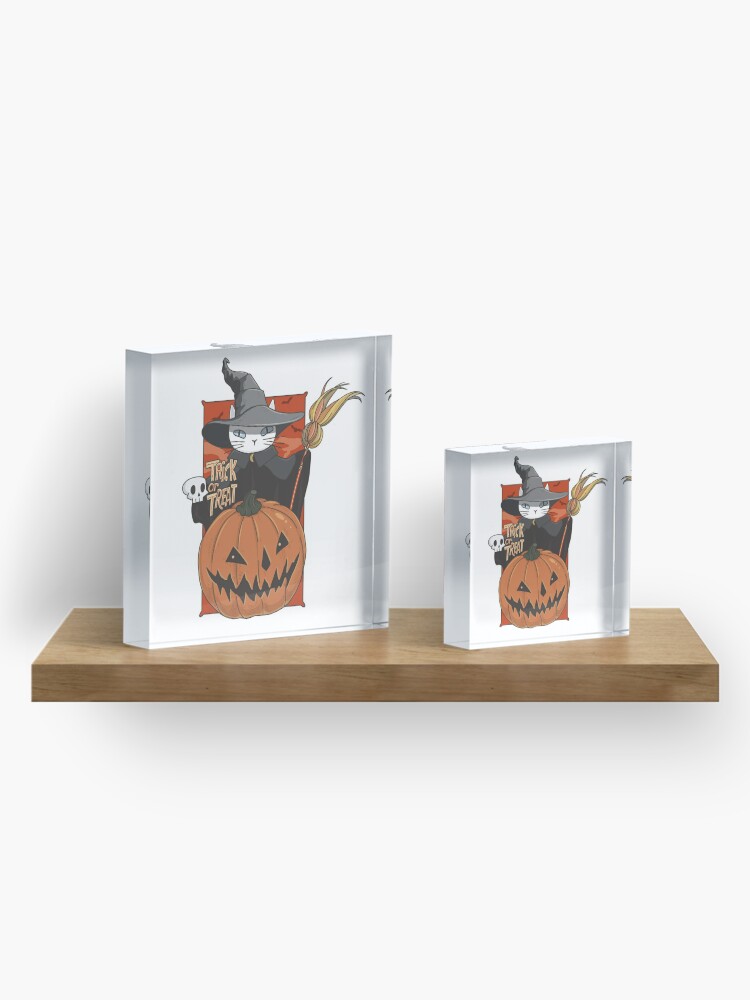 Alternate view of The life of the Halloween party has arrived! Acrylic Block