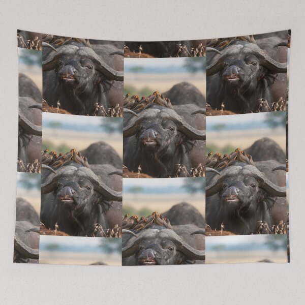 Item preview, African buffalo with maggot chopper designed and sold by Ingo Gerlach.