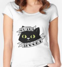 Cute and Spooky Fitted Scoop T-Shirt