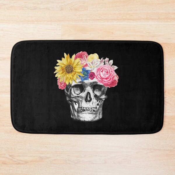 Item preview, Skull with Floral. Vintage skull with Flowers Design.  designed and sold by PrettyPage.
